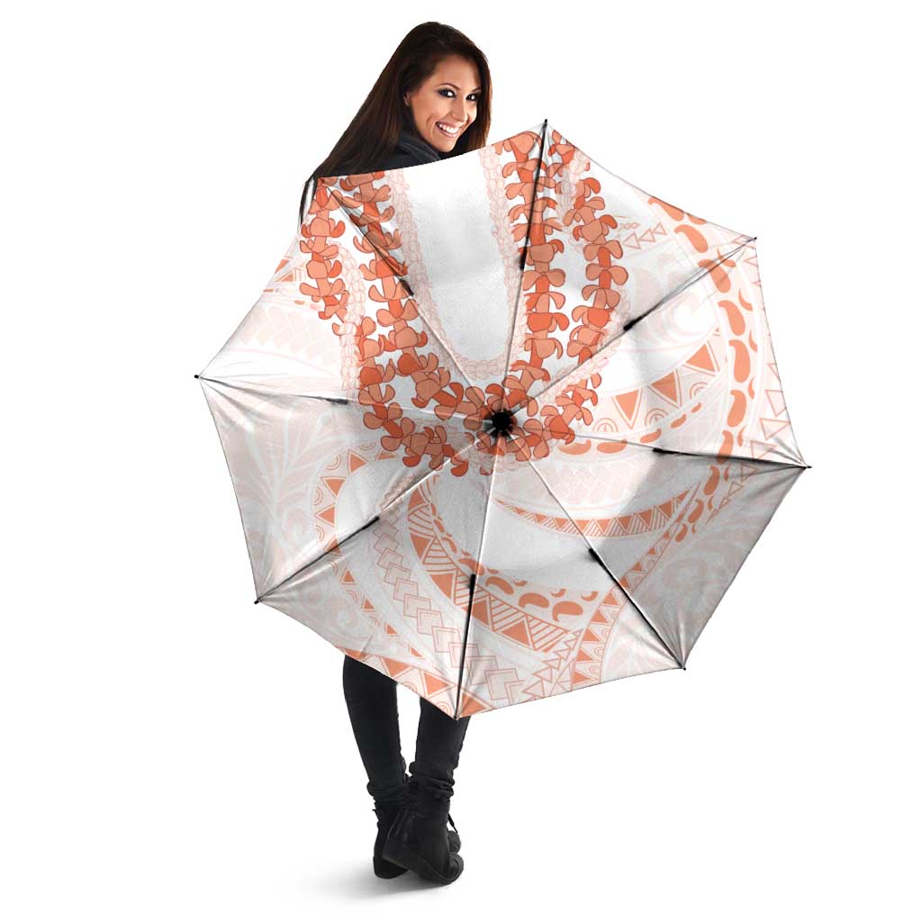 Aloha Lei Onaona Umbrella Red Hawaiian Tribal Pattern - Polynesian Pride