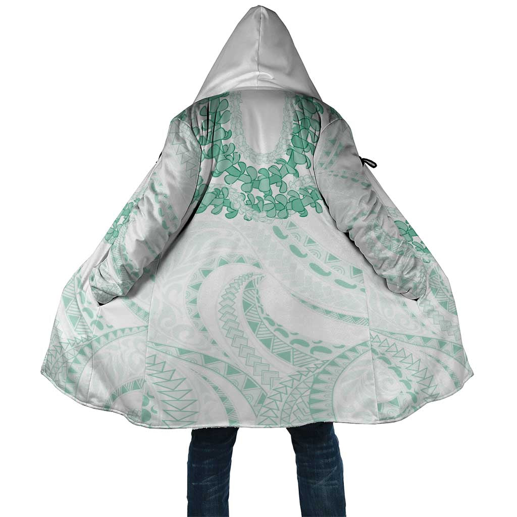 Aloha Lei Onaona Cloak Sage Green Hawaiian Tribal Pattern - Polynesian Pride