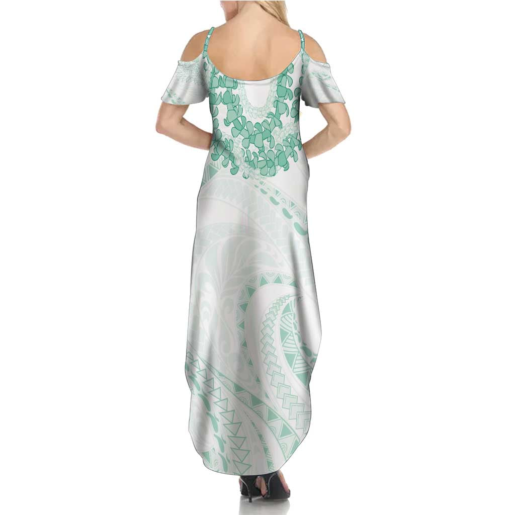 Aloha Lei Onaona Family Matching Summer Maxi Dress and Hawaiian Shirt Sage Green Hawaiian Tribal Pattern
