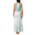 Aloha Lei Onaona Family Matching Tank Maxi Dress and Hawaiian Shirt Sage Green Hawaiian Tribal Pattern
