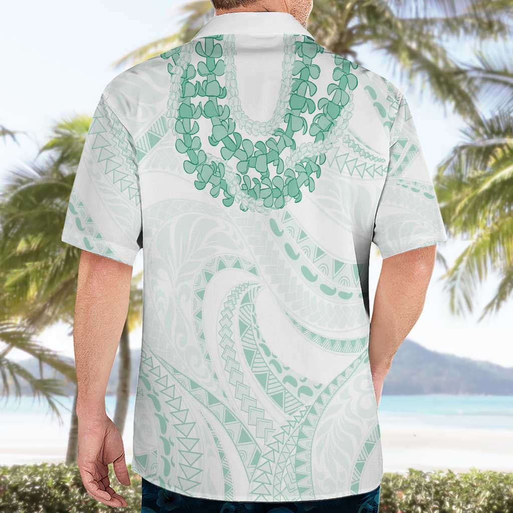 Aloha Lei Onaona Hawaiian Shirt Sage Green Hawaiian Tribal Pattern