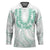 Aloha Lei Onaona Hockey Jersey Sage Green Hawaiian Tribal Pattern - Polynesian Pride