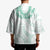 Aloha Lei Onaona Kimono Sage Green Hawaiian Tribal Pattern - Polynesian Pride