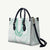 Aloha Lei Onaona Leather Bag Sage Green Hawaiian Tribal Pattern - Polynesian Pride