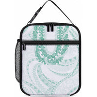 Aloha Lei Onaona Lunch Bag Sage Green Hawaiian Tribal Pattern LT9 10.2 × 8.3 × 4.3 inch Green - Polynesian Pride