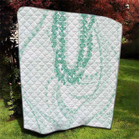 Aloha Lei Onaona Quilt Sage Green Hawaiian Tribal Pattern