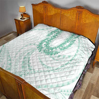 Aloha Lei Onaona Quilt Sage Green Hawaiian Tribal Pattern