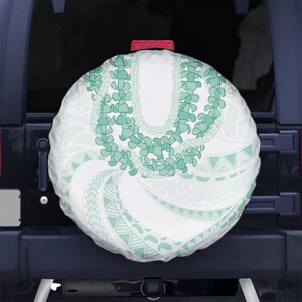 Aloha Lei Onaona Spare Tire Cover Sage Green Hawaiian Tribal Pattern