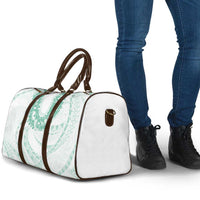 Aloha Lei Onaona Travel Bag Sage Green Hawaiian Tribal Pattern - Polynesian Pride