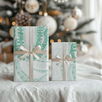 Aloha Lei Onaona Wrapping Paper Sage Green Hawaiian Tribal Pattern - Polynesian Pride