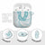 Aloha Lei Onaona AirPods Case Teal Hawaiian Tribal Pattern - Polynesian Pride