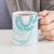 Aloha Lei Onaona Ceramic Mug Teal Hawaiian Tribal Pattern - Polynesian Pride