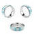 Aloha Lei Onaona Classic Ring Teal Hawaiian Tribal Pattern - Polynesian Pride