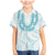 Aloha Lei Onaona Family Matching Mermaid Dress and Hawaiian Shirt Teal Hawaiian Tribal Pattern