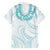 Aloha Lei Onaona Family Matching Tank Maxi Dress and Hawaiian Shirt Teal Hawaiian Tribal Pattern