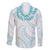 Aloha Lei Onaona Family Matching Tank Maxi Dress and Hawaiian Shirt Teal Hawaiian Tribal Pattern