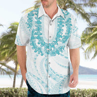Aloha Lei Onaona Hawaiian Shirt Teal Hawaiian Tribal Pattern