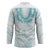 Aloha Lei Onaona Hockey Jersey Teal Hawaiian Tribal Pattern - Polynesian Pride
