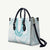 Aloha Lei Onaona Leather Bag Teal Hawaiian Tribal Pattern - Polynesian Pride