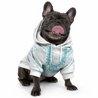 Aloha Lei Onaona Pet Hoodie Teal Hawaiian Tribal Pattern LT9 - Polynesian Pride