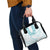 Aloha Lei Onaona Shoulder Handbag Teal Hawaiian Tribal Pattern