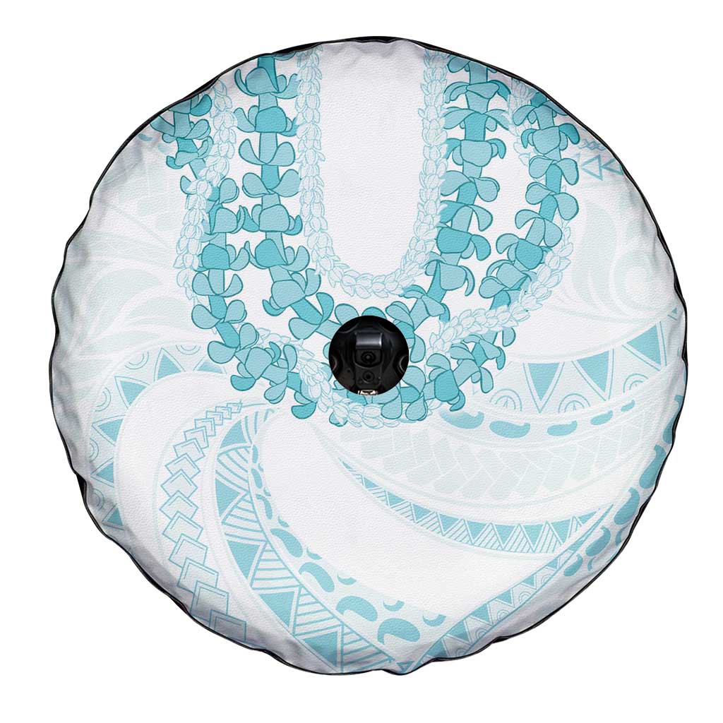 Aloha Lei Onaona Spare Tire Cover Teal Hawaiian Tribal Pattern