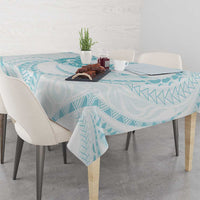 Aloha Lei Onaona Tablecloth Teal Hawaiian Tribal Pattern