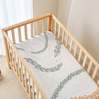 Aloha Lei Mikioi Baby Bed Cover Beige Polynesian Tribal Tatau Pattern LT9 - Polynesian Pride