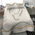 Aloha Lei Mikioi Bedding Set Beige Polynesian Tribal Tatau Pattern
