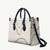Aloha Lei Mikioi Leather Bag Beige Polynesian Tribal Tatau Pattern - Polynesian Pride