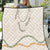 Aloha Lei Mikioi Quilt Beige Polynesian Tribal Tatau Pattern