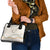 Aloha Lei Mikioi Shoulder Handbag Beige Polynesian Tribal Tatau Pattern