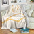 Aloha Lei Mikioi Blanket Gold Polynesian Tribal Tatau Pattern