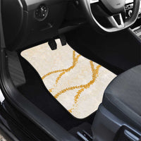 Aloha Lei Mikioi Car Mats Gold Polynesian Tribal Tatau Pattern