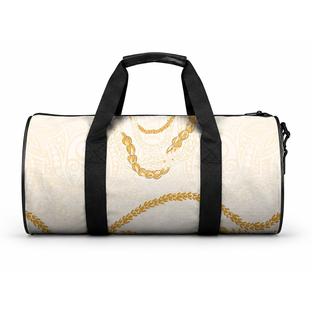 Aloha Lei Mikioi Duffle Bag Gold Polynesian Tribal Tatau Pattern LT9 One size Gold - Polynesian Pride