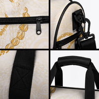 Aloha Lei Mikioi Duffle Bag Gold Polynesian Tribal Tatau Pattern LT9 - Polynesian Pride