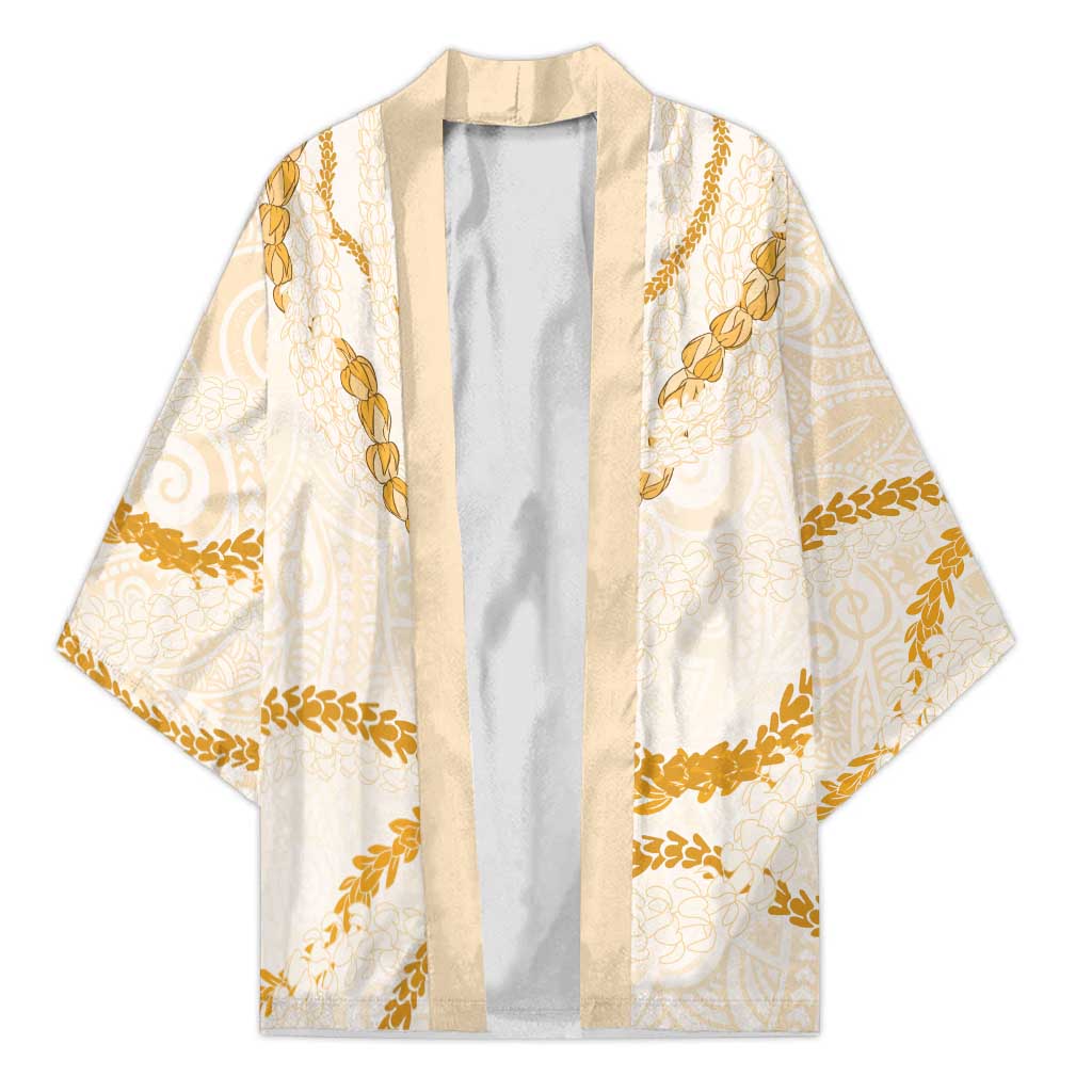 Aloha Lei Mikioi Kimono Gold Polynesian Tribal Tatau Pattern - Polynesian Pride