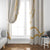 Aloha Lei Mikioi Window Curtain Gold Polynesian Tribal Tatau Pattern
