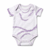 Aloha Lei Mikioi Baby Onesie Purple Polynesian Tribal Tatau Pattern LT9 Purple - Polynesian Pride