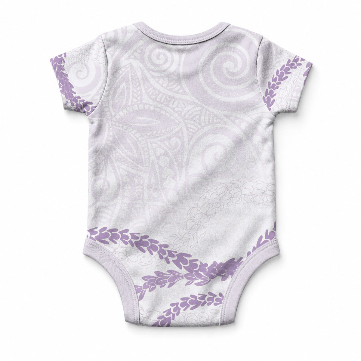 Aloha Lei Mikioi Baby Onesie Purple Polynesian Tribal Tatau Pattern LT9 - Polynesian Pride