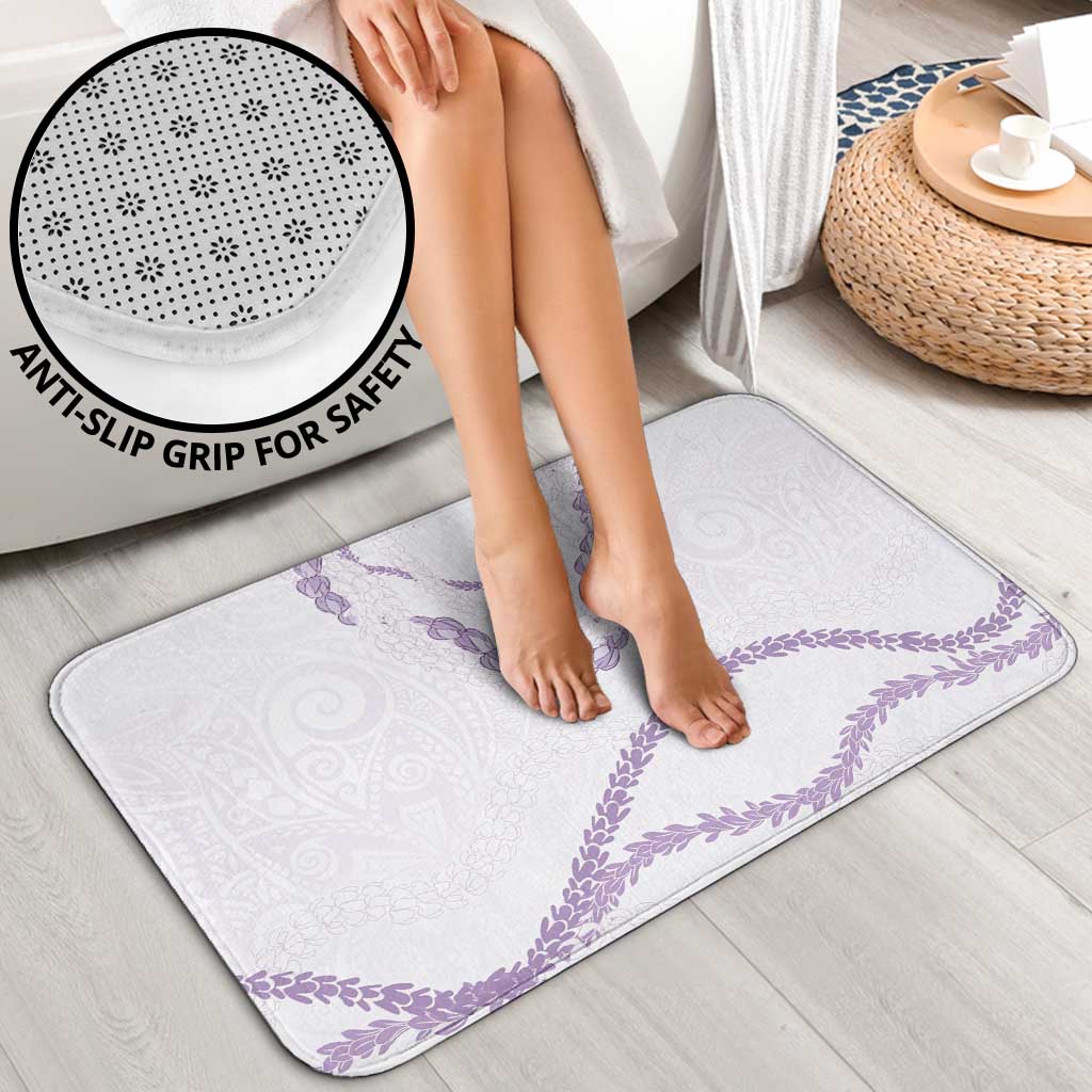Aloha Lei Mikioi Bathroom Set Purple Polynesian Tribal Tatau Pattern - Polynesian Pride
