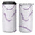 Aloha Lei Mikioi 4 in 1 Can Cooler Tumbler Purple Polynesian Tribal Tatau Pattern