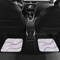 Aloha Lei Mikioi Car Mats Purple Polynesian Tribal Tatau Pattern