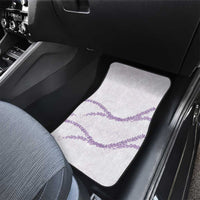 Aloha Lei Mikioi Car Mats Purple Polynesian Tribal Tatau Pattern