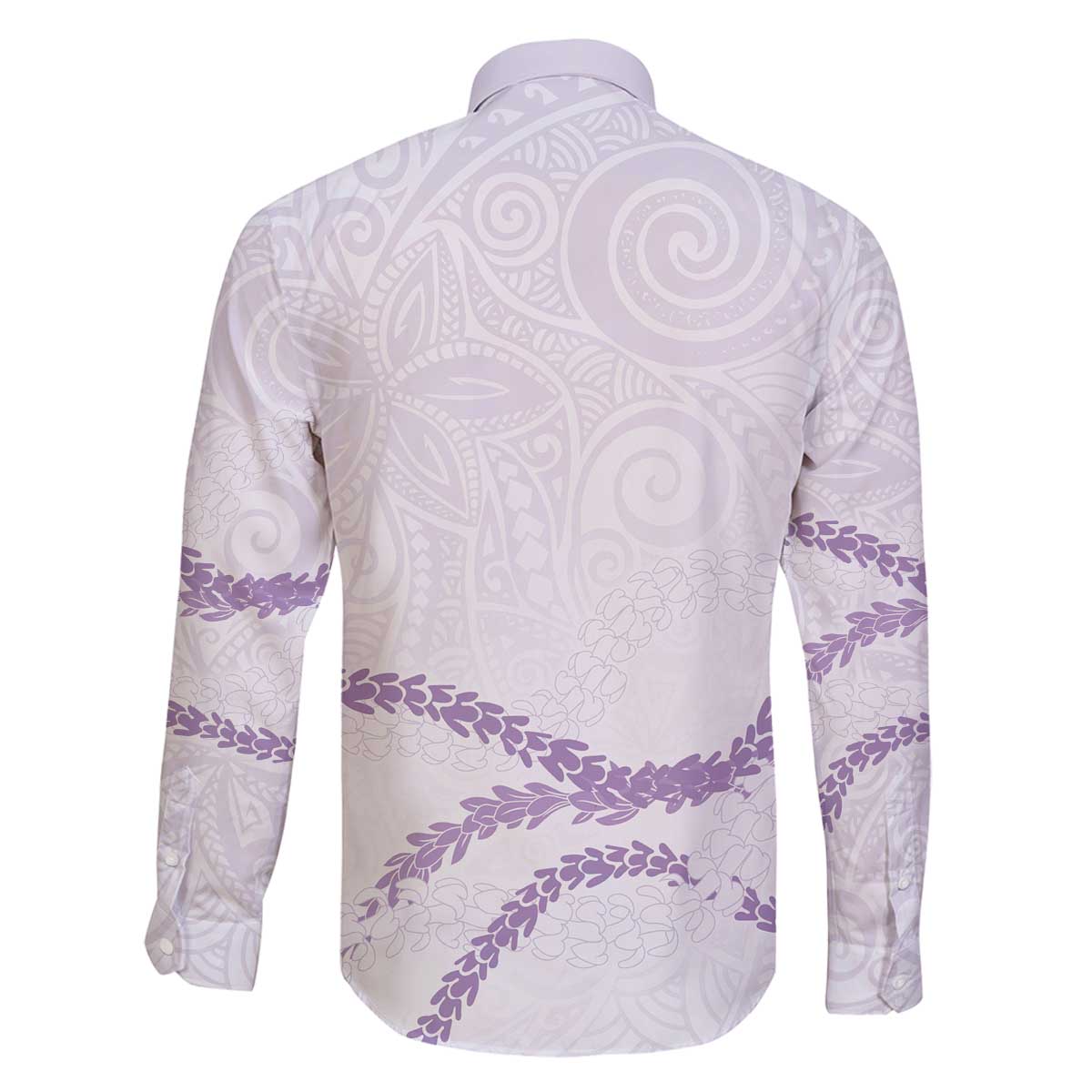 Aloha Lei Mikioi Family Matching Off The Shoulder Long Sleeve Dress and Hawaiian Shirt Purple Polynesian Tribal Tatau Pattern