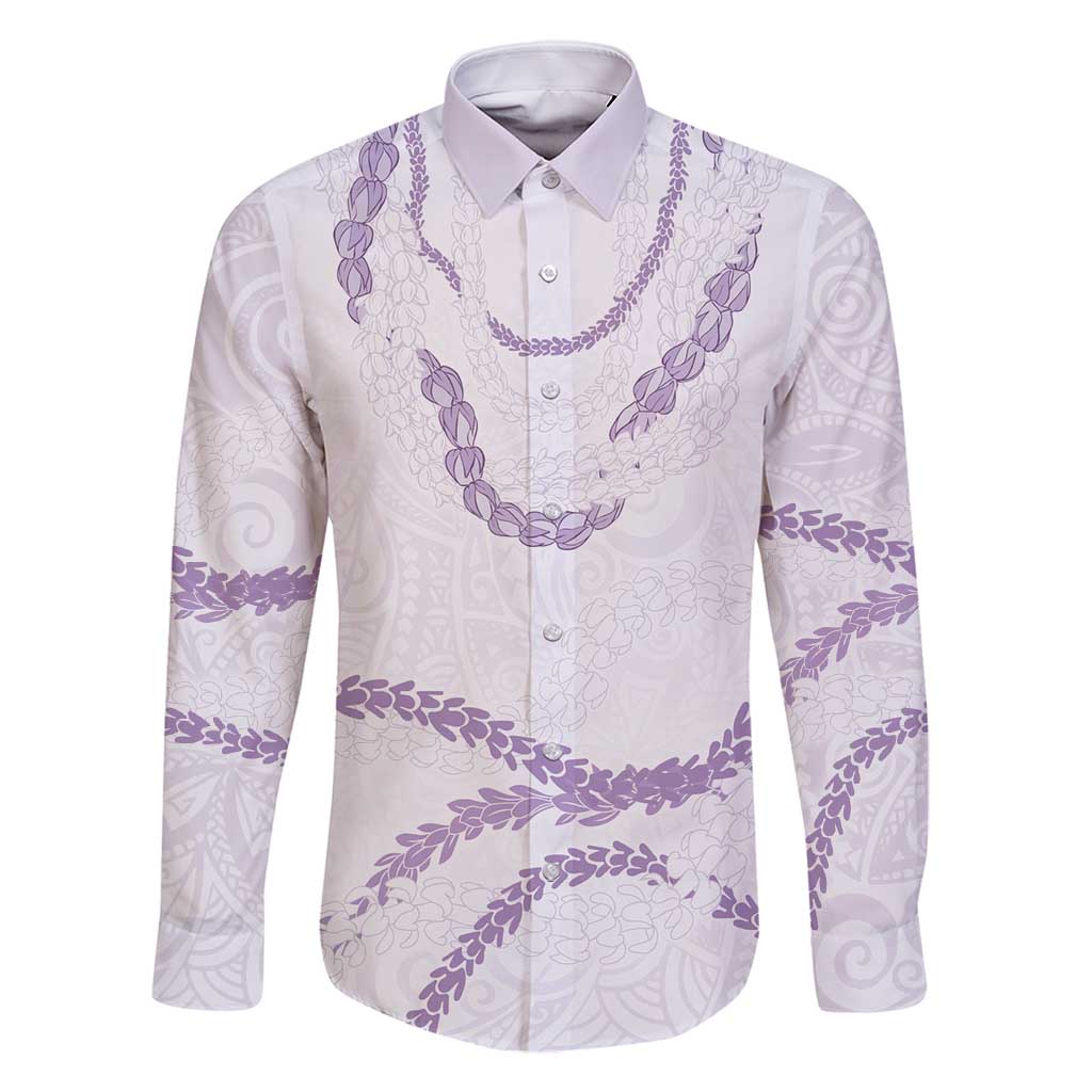 Aloha Lei Mikioi Family Matching Summer Maxi Dress and Hawaiian Shirt Purple Polynesian Tribal Tatau Pattern