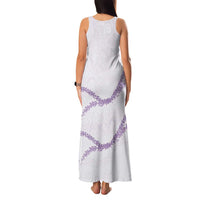 Aloha Lei Mikioi Family Matching Tank Maxi Dress and Hawaiian Shirt Purple Polynesian Tribal Tatau Pattern
