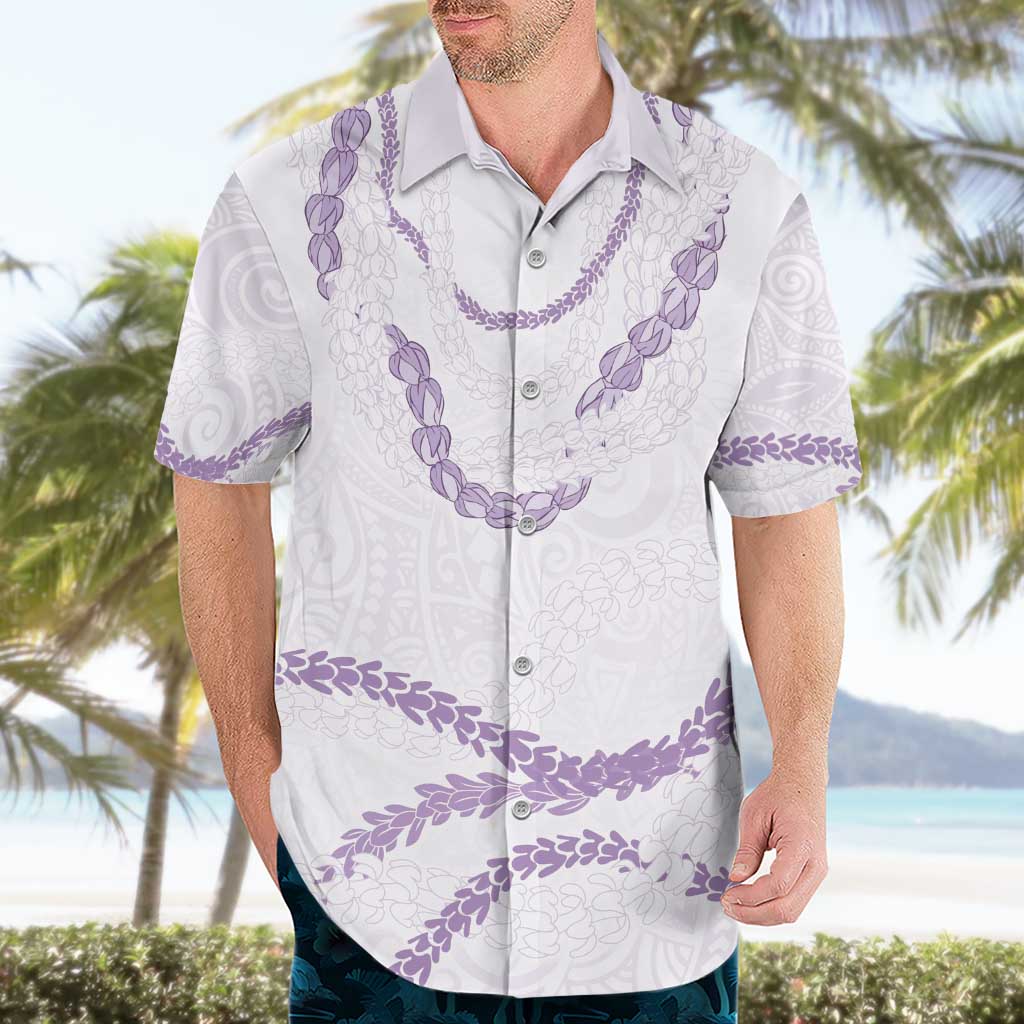 Aloha Lei Mikioi Hawaiian Shirt Purple Polynesian Tribal Tatau Pattern