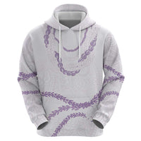 Aloha Lei Mikioi Hoodie Purple Polynesian Tribal Tatau Pattern