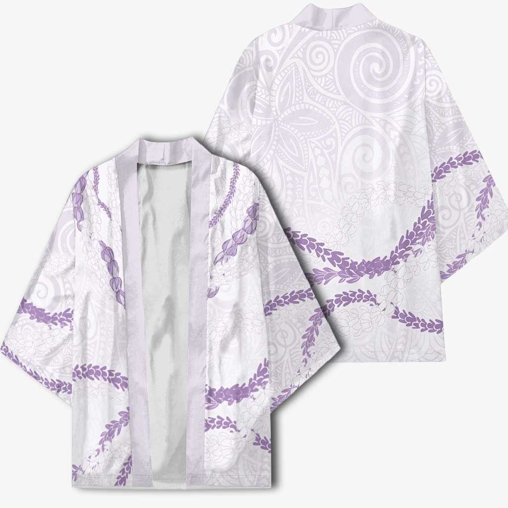 Aloha Lei Mikioi Kimono Purple Polynesian Tribal Tatau Pattern - Polynesian Pride